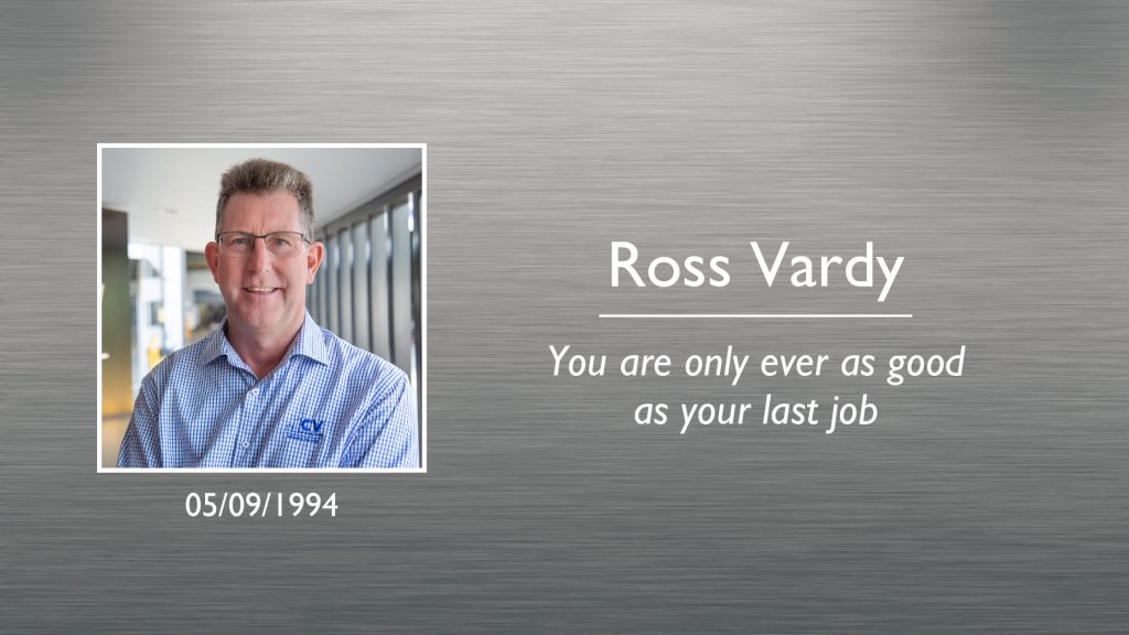 Ross Vardy Plaque