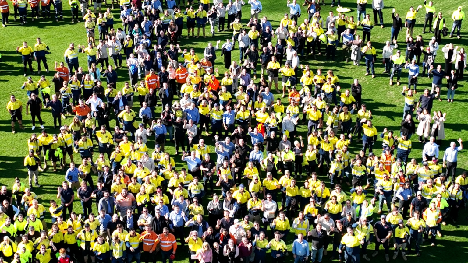 Aerial Team Photo
