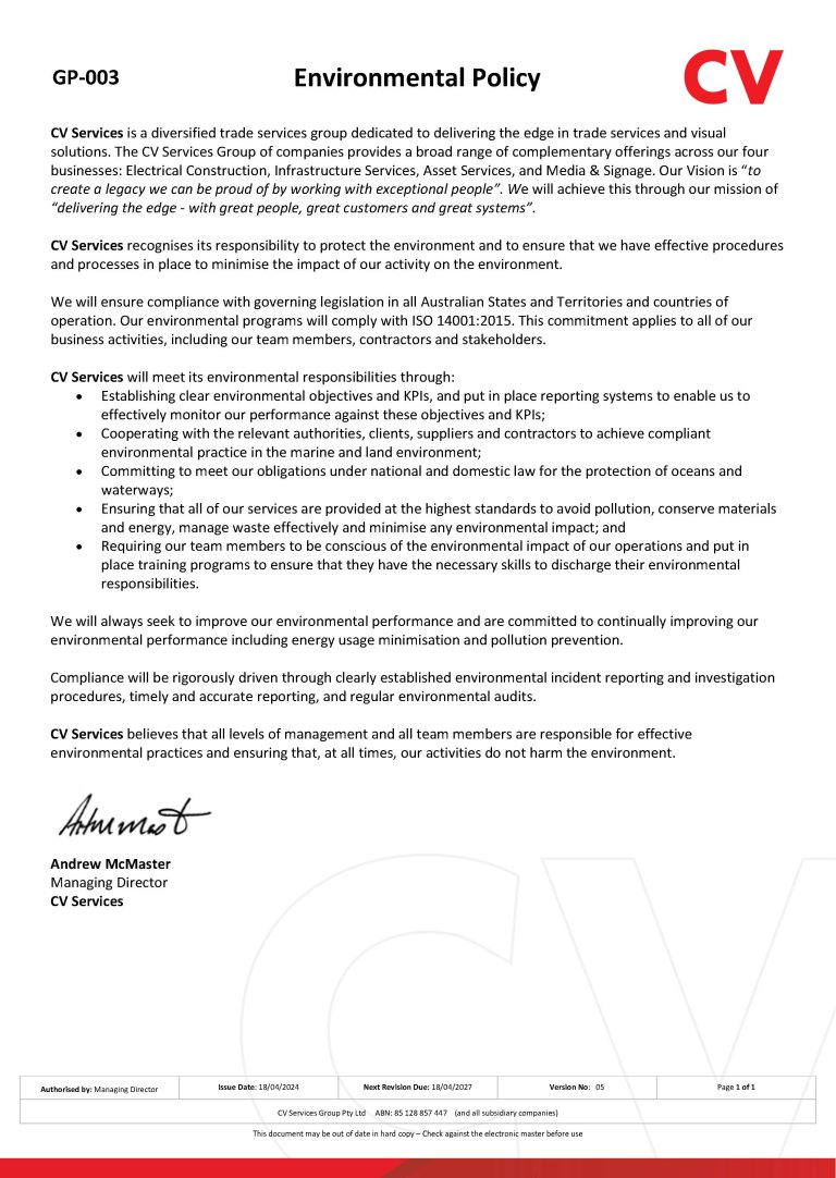 Gp 003 Environmental Policy