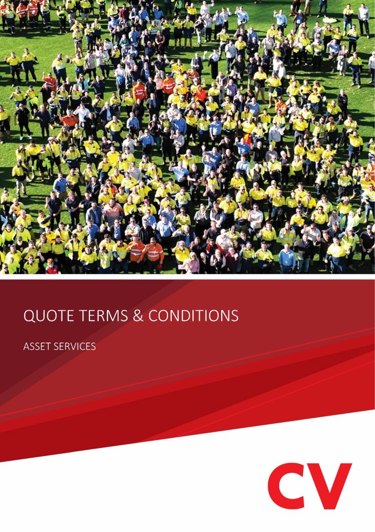 Quote Terms & Conditions Asset Services